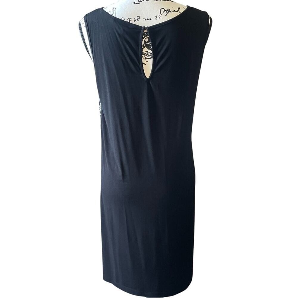 Banana‎ Republic Black and White Sheath Tribal Geometric Print Dress Medium - Picture 8 of 10